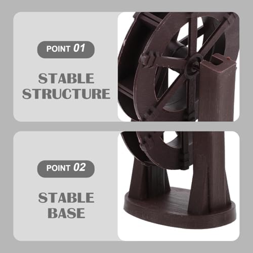 STOBAZA Miniature Water Wheel Fountain Decor