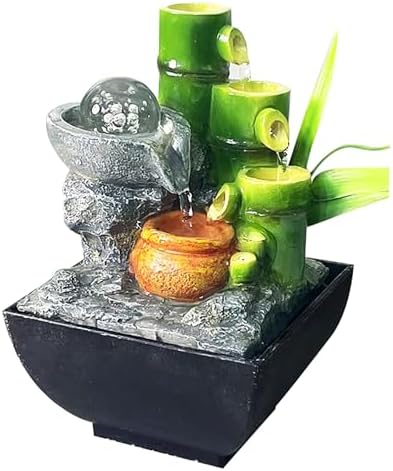 Zen Indoor Tabletop Fountain with Crystal Ball