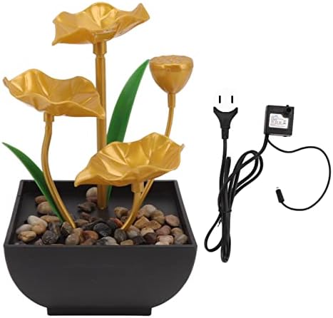 Tabletop Fountain with Triple Design and LED Lights