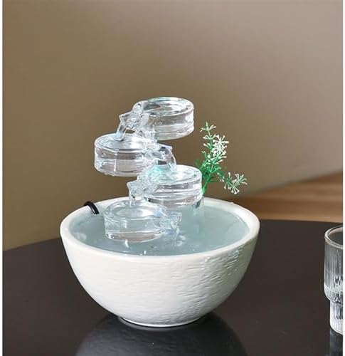 Modern Indoor Water Fountain Ceramic Desktop Decor