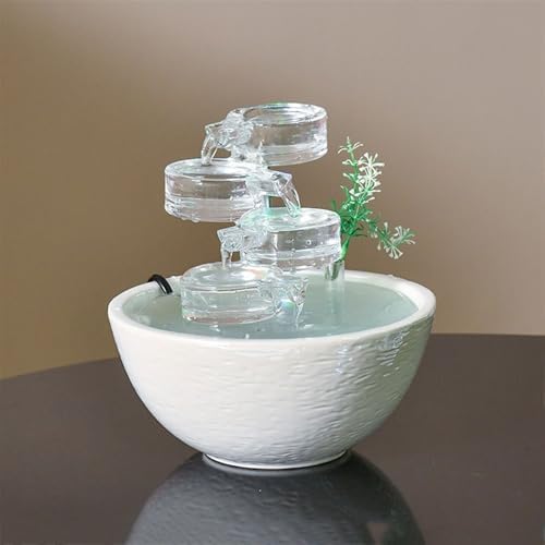 Modern Indoor Water Fountain Ceramic Desktop Decor