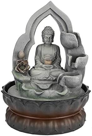Indoor LED Resin Buddha Fountain for Home Office Decor