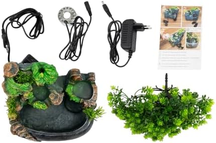 Indoor Tabletop Water Fountain with LED Light and OnOff Switch