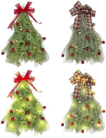 195 In Christmas Tree Wreath Front Door Decor