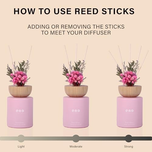 SOXCOMFY Reed Diffuser Set with Dried Flowers