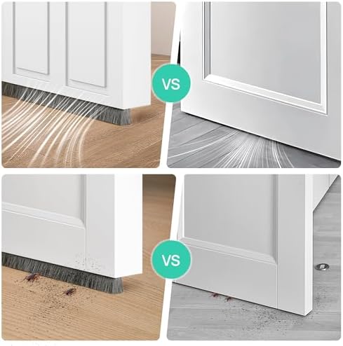 Idemeet Hidden Door Draft Stopper 39 Inch Weather Stripping Seal