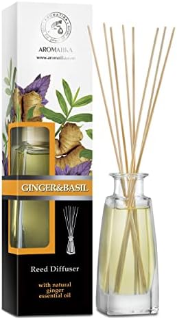 AROMATIKA Reed Diffuser Ginger Basil 34 Fl Oz