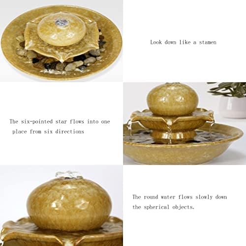 Modern Tabletop Fountain with Sphere Design