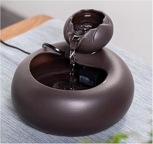 Ceramic Tabletop Fountain for Home and Office Decor