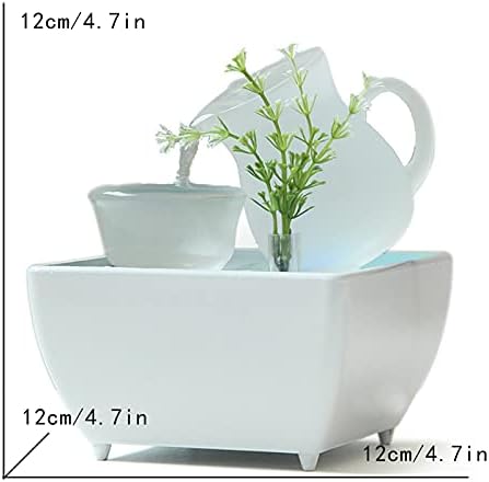 LED Lighted Tabletop Fountain for Home Office Decor