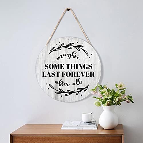 Farmhouse Front Door Hanger Funny Wood Sign Decor