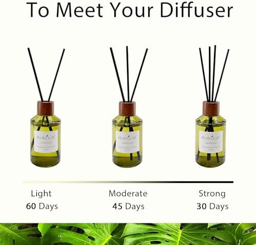 Flora Lab Reed Diffuser Set with Real Dried Flowers and Rattan Sticks