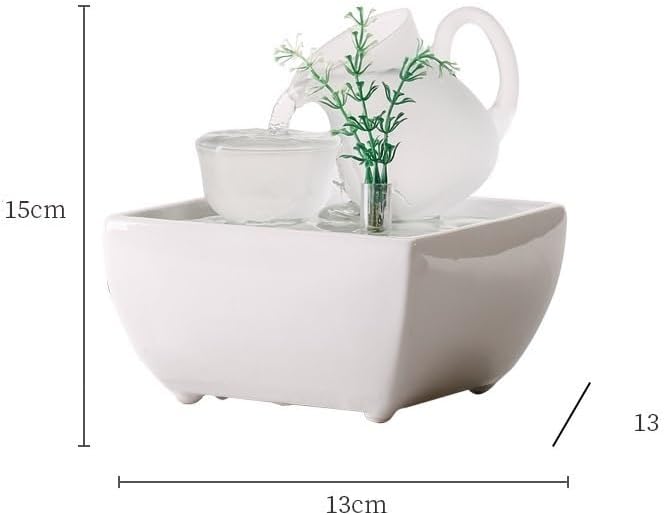 Modern Indoor Tabletop Fountain with Waterfall