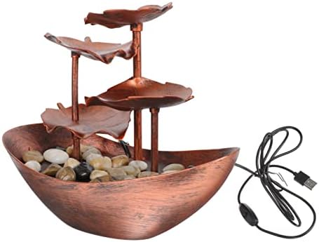 PRETYZOOM Desktop Waterfall Fountain Decor