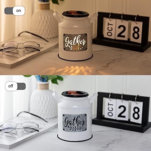 Rustic Farmhouse Wax Warmer with Milk Jug Design