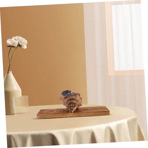 PRETYZOOM Tabletop Water Fountain with Sea Conch Pump for Home Garden Fish Tank Decor