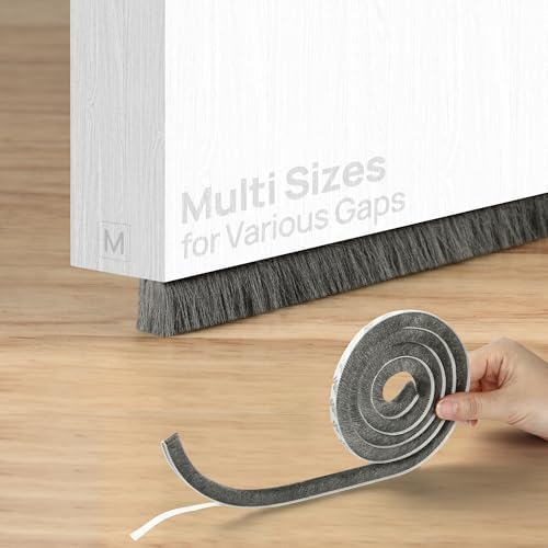 Idemeet Hidden Door Draft Stopper 39 Inch Weather Stripping Seal
