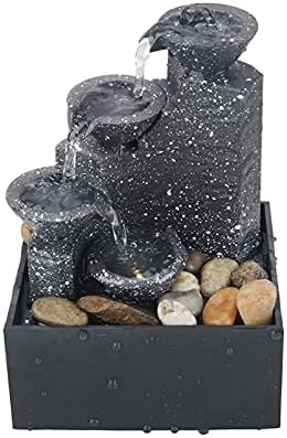 SUNESA Tabletop Fountain 3 Tiered Zen Waterfall Decor
