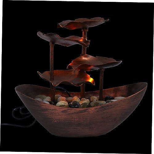 Waterfall Fountain Pump Light for Desktop Decor