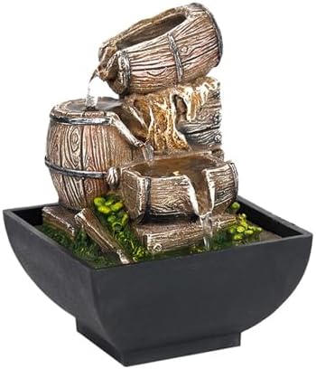 Elegant 3-Layer Tabletop Water Fountain for Home Office