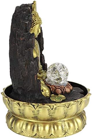 Mini Tabletop Fountain with LED Light and Water Sound