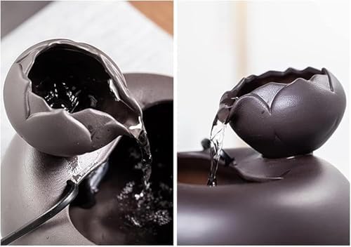 Ceramic Tabletop Fountain for Home and Office Decor