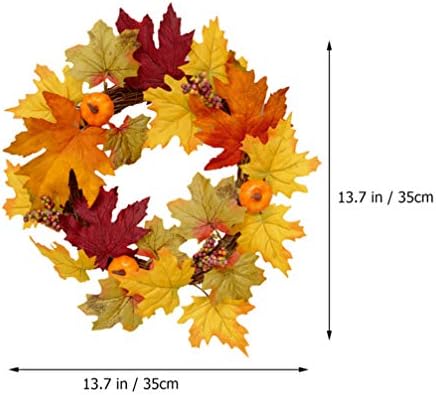 PRETYZOOM Fall Pumpkin Wreath Decor 1pc Plastic Autumn Coat Hanger Halloween Design