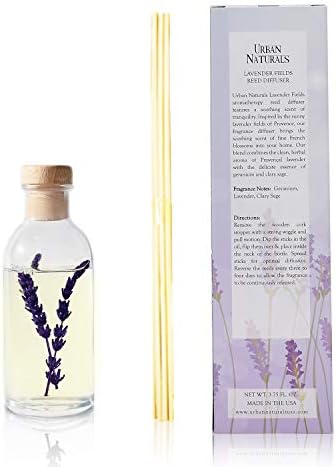 Urban Naturals Lavender Fields Reed Diffuser Refill Bundle 4 Oz