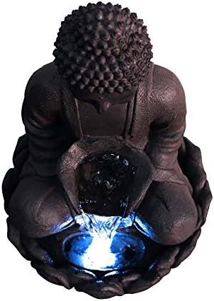 Hi-Line Gift 79567 Meditating Buddha Fountain with Led 1