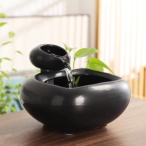 Relaxing Tabletop Water Fountain with Ceramic Design