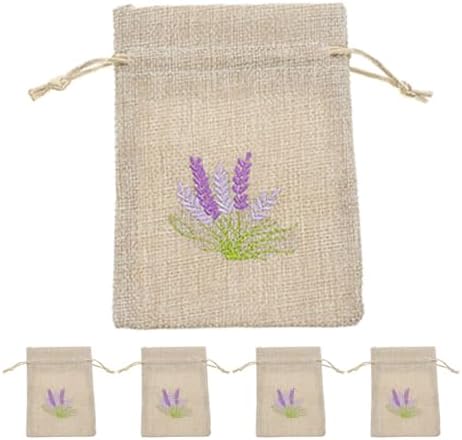 LOGOFUN 5pcs Dried Flower Storage Bag with Drawstring