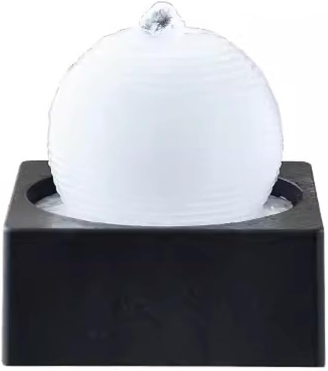 GRFIT White Tabletop Fountain for Home Decor