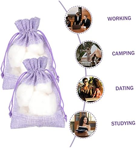 Cabilock 10Pcs Lavender Sachet Bags with Drawstring