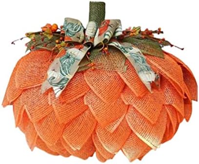 Handcrafted Pumpkin Door Wreath for Fall Halloween