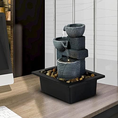 YOUQUEEN Tabletop Fountain with LED Lights