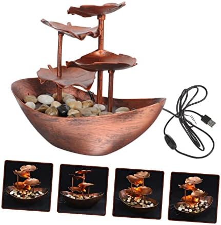 Creative Waterfall Fountain Tabletop Led Night Light