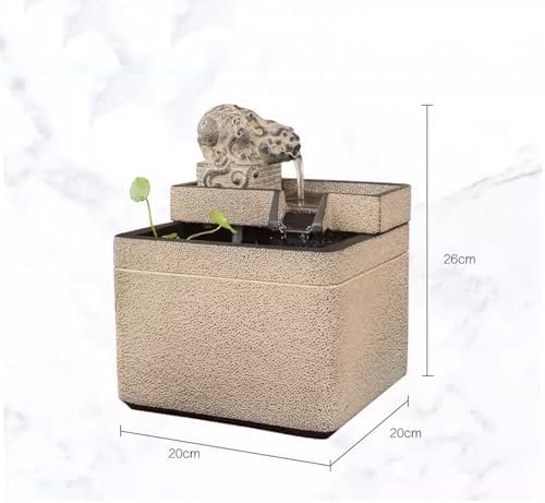 Tabletop Fountain with Flowing Water for Relaxation and Decor