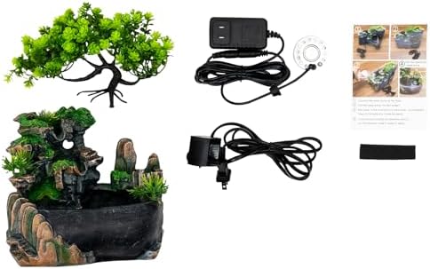 Elegant LED Water Fountain with Humidifier and Pump