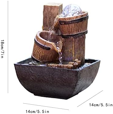 YOUQUEEN Tabletop Fountain with Water Flow