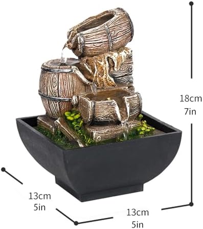 Elegant 3-Layer Tabletop Water Fountain for Home Office