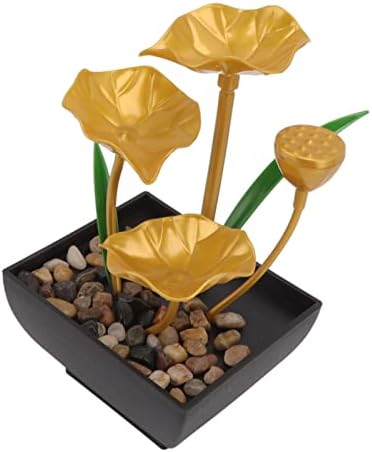 Belupai Tabletop Water Fountain with LED Lights