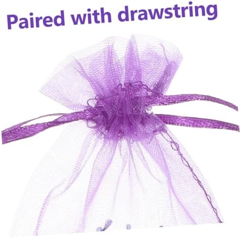 Wakauto 20pcs Lavender Drawstring Sachets for Herbs Spices and Home Decor