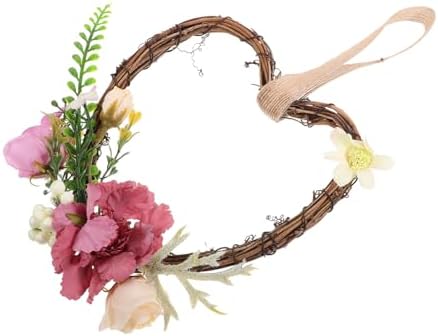 Ciieeo Heart Shaped Wreath Wedding Decor