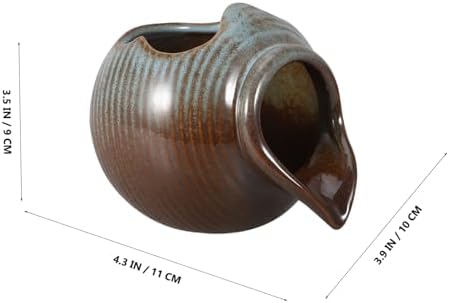 Wakauto Ceramic Waterfall Jar Tabletop Fountain