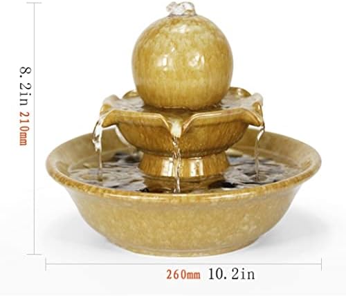 Modern Tabletop Fountain with Sphere Design