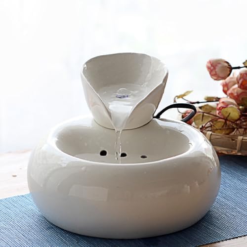 Ceramic Mini Waterfall Fountain Pet Office Humidifier