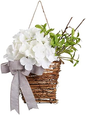 IUIBMI Spring Flower Door Wreath Decor