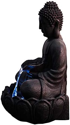 Hi-Line Gift 79567 Meditating Buddha Fountain with Led 1