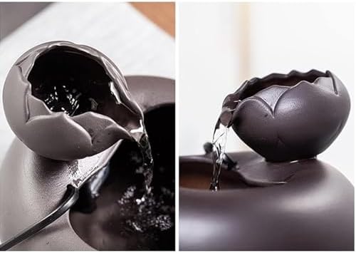 White Ceramic Tabletop Fountain for Home or Office