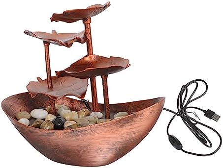 Creative Waterfall Fountain Tabletop Led Night Light
